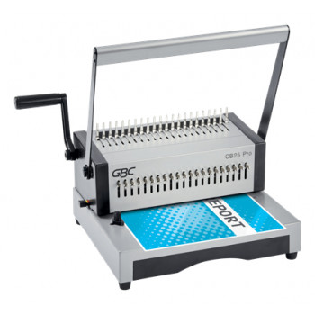 GBC CombBind CB25Pro kunststof kam-bindmachine, A4, 25 vel ponscapaciteit, 500 vel bindcapaciteit, volledig metaal 4410037