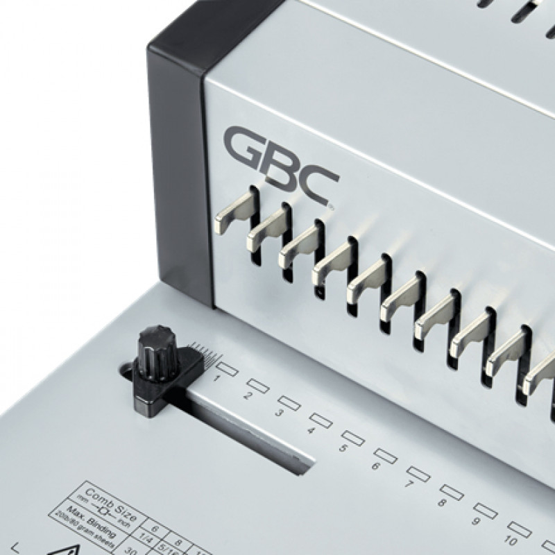 GBC CombBind CB25Pro kunststof kam-bindmachine, A4, 25 vel ponscapaciteit, 500 vel bindcapaciteit, volledig metaal 4410037