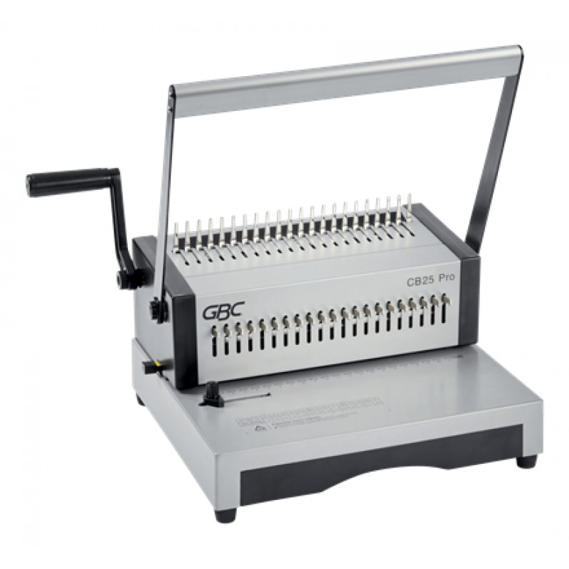 GBC CombBind CB25Pro kunststof kam-bindmachine, A4, 25 vel ponscapaciteit, 500 vel bindcapaciteit, volledig metaal 4410037