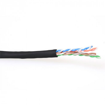 ACT CAT6 U/UTP patchkabel, soepele aders, zwart, 100 m rol (EP890H)