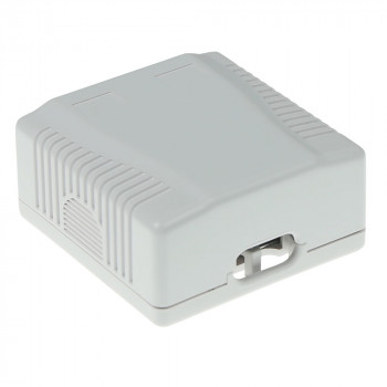ACT FA6004 CAT6 afgeschermde 2-poorts opbouwdoos, wit