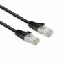 ACT FB8130 CAT8 U/FTP LSZH slimline patchkabel 0,15m zwart