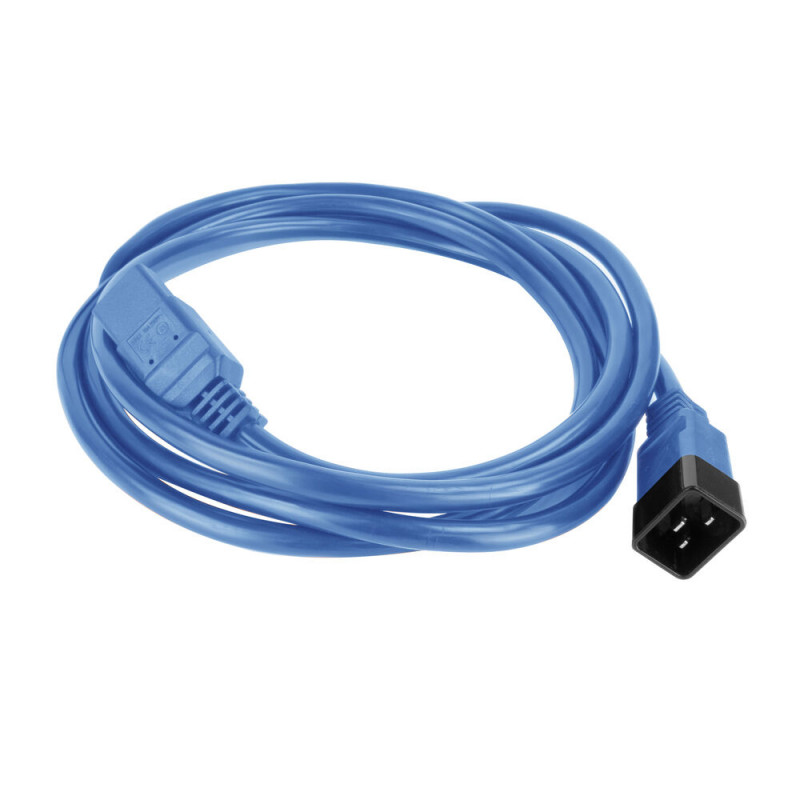 ACT netkabel C20 naar C21 IEC 60320 blauw 1,5 m (AK5366)