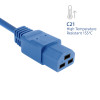 ACT netkabel C20 naar C21 IEC 60320 blauw 1,5 m (AK5366)