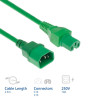 ACT netkabel C14 - C15 groen 2,5 m (AK5395)