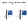 ACT zwarte 0,5m LSZH S/FTP CAT7 slimline patchkabel snagless met RJ45-aansluitingen (DF7900)