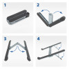 ACT opvouwbare laptopstandaard, aluminium (AC8122)