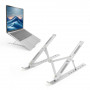 ACT opvouwbare laptopstandaard, 7 posities in hoogte verstelbaar, aluminium, zilver, ACT Essentials (AC8121)