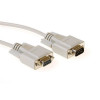 ACT AK2309 seriële 1:1 straight-through-kabel D-Sub 9-polig stekker naar bus 10m ivoor