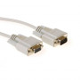 ACT AK2309 seriële 1:1 straight-through-kabel D-Sub 9-polig stekker naar bus 10m ivoor
