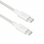 ACT USB 2.0 240W laad-/datakabel USB-C naar USB-C, wit, 1 m (AC3084)