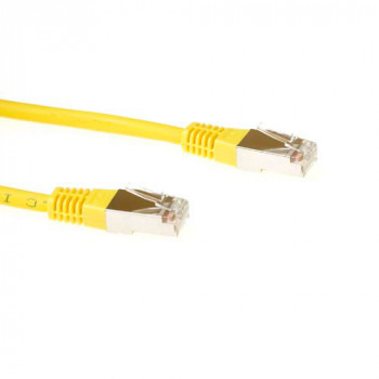 ACT FB9802 Cat6 S/FTP PIMF patchkabel, geel, 2m, 10 Gbps, RJ45