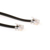 ACT TD5701 RJ12 naar RJ12 telefoonkabel, 1 m, zwart