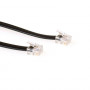 ACT TD5701 RJ12 naar RJ12 telefoonkabel, 1 m, zwart