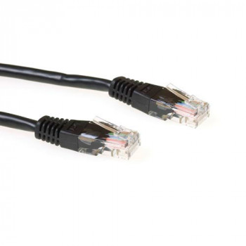 ACT 1,5m Cat5e U/UTP RJ45 patchkabel - zwart IB5951