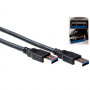 ACT SB3011 USB 2.0 Type-A stekker naar Type-A stekker kabel, 1 m, zwart