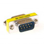 ACT AB9013 DB9 bus naar DB9 bus gender changer adapter, RS-232, vernikkeld, goudcontacten