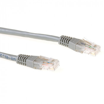 ACT grijze 3m LSZH U/UTP CAT6 patchkabel met RJ45-stekkers IB9003