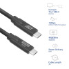 ACT AC7443 USB-C (M) naar USB-C (M)-kabel, 24-polig