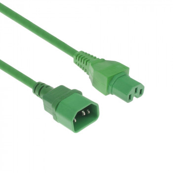 ACT netkabel C14 naar C15 groen 1,5 m (AK5394)