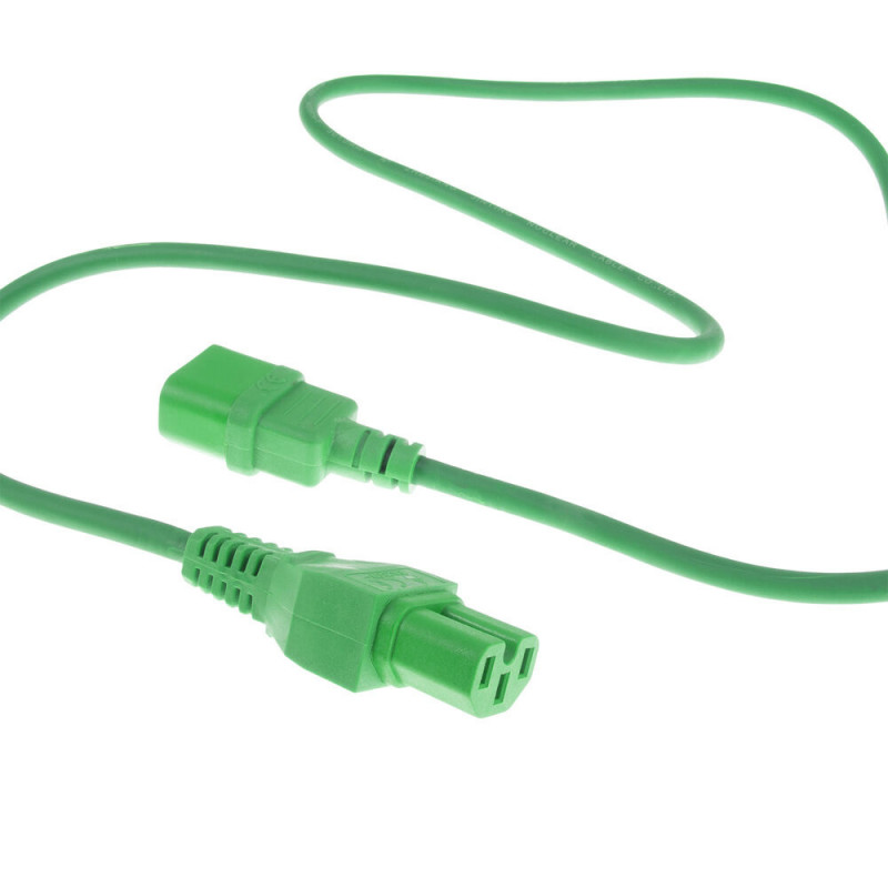 ACT netkabel C14 naar C15 groen 1,5 m (AK5394)