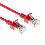 ACT rood 1,5m LSZH S/FTP CAT6A slimline patchkabel snagless RJ45 (DB7551)