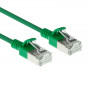 ACT groene 3m LSZH S/FTP CAT6A slimline patchkabel snagless met RJ45-aansluitingen (DB7703)
