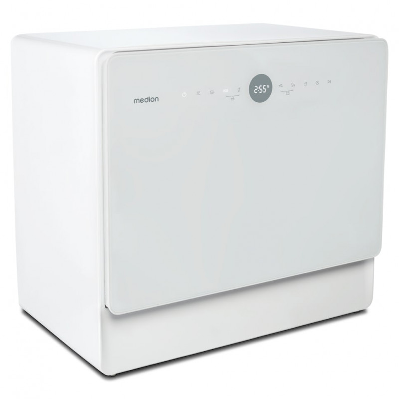 Medion DWT50 (MD 37775) vrijstaande vaatwasser 50 cm breed, 9 couverts, energieklasse F, wit