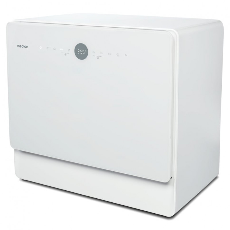 Medion DWT50 (MD 37775) vrijstaande vaatwasser 50 cm breed, 9 couverts, energieklasse F, wit