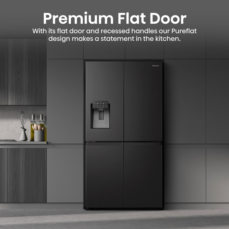 Hisense RQ760N4SBFE side-by-side koelkast (American Style) 178,5 cm hoog EEK E