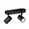 WiZ IMAGEO Spots plafondlamp Tunable White 2x5W zwart enkelpack