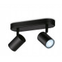 WiZ IMAGEO Spots plafondlamp Tunable White 2x5W zwart enkelpack