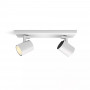 Philips Hue White Ambiance Runner Spot 2-lichts wit met dimschakelaar