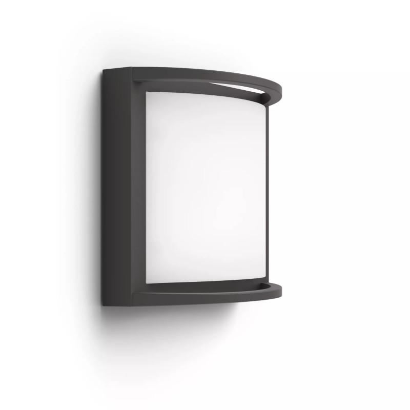 Philips Outdoor ultra-efficiënte Samondra wandlamp 3,8W, 2700 Kelvin antraciet