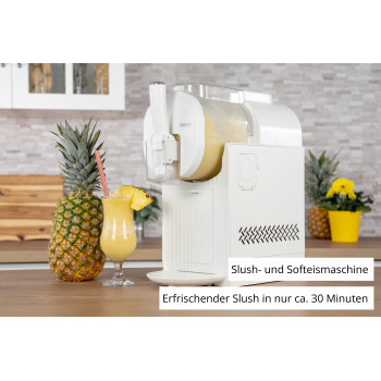 Unold 48965 Sofia 2-in-1 slush- en softijsmachine, 1,5L, 150W, 5 programma's, zwart