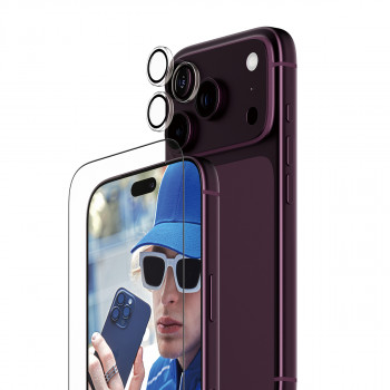 PanzerGlass Essentials 2-in-1 schermbescherming en cameralensbescherming voor iPhone 18 Pro
