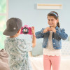VTech Kidizoom Duo FX roze digitale camera met dubbele lens, 5MP, 2,4 inch kleuren-lcd, spellen, microSD-slot, USB, 4x AA 80-519954