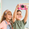VTech Kidizoom Duo FX roze digitale camera met dubbele lens, 5MP, 2,4 inch kleuren-lcd, spellen, microSD-slot, USB, 4x AA 80-519954
