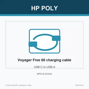 HP Poly Voyager Free 60 USB-C-naar-USB-A oplaadkabel