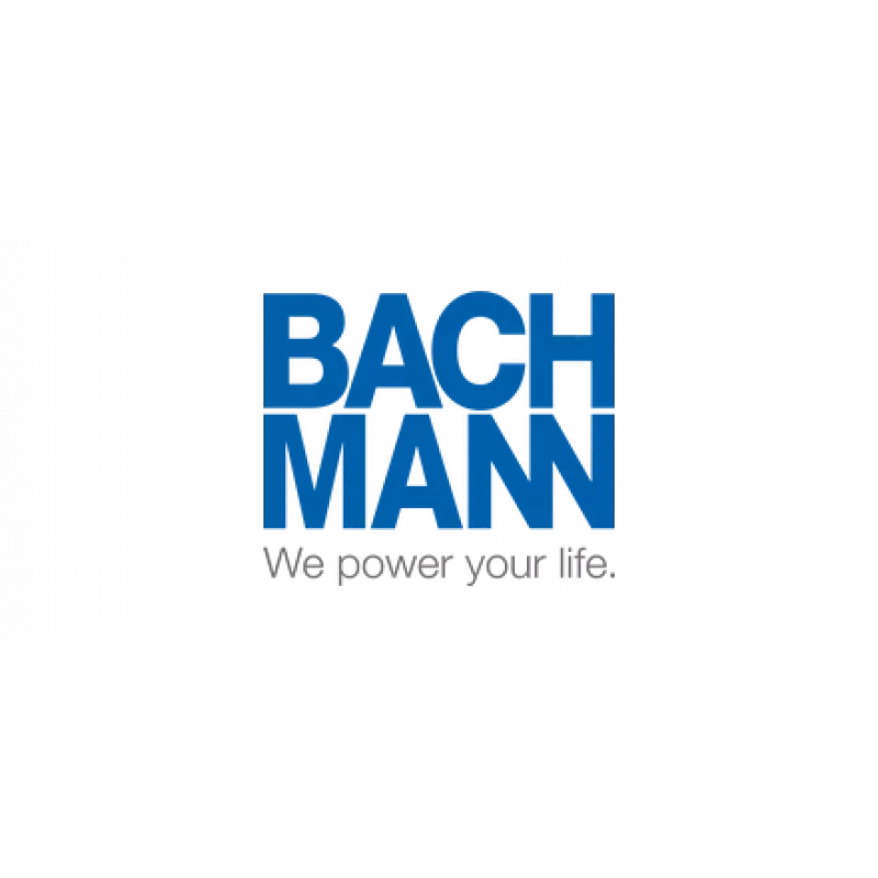 Bachmann CONNECTUS 6x Schuko stekkerdoos overspanningsbeveiliging met schakelaar, 2,0m kabel, CEE 7/7 stekker, zwart