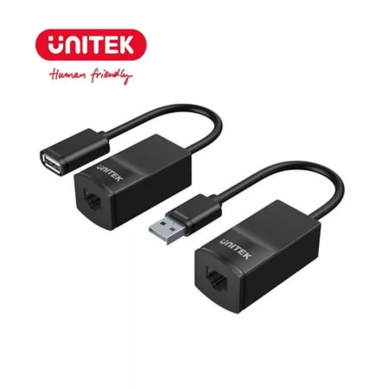 Netwerkkabel UNITEK Y-UE01001 Dock/Port-replicator USB 3.0 60 m zwart