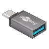Wentronic Goobay USB-C™-adapter - USB 3.0 A-bus, grijs - voor verbinding tussen USB-C™- en USB-A-apparaten (56621)