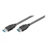 Wentronic Goobay USB 3.0 SuperSpeed-verlengkabel, zwart, 3 m – USB 3.0-stekker (type A) > USB 3.0-bus (type A) (93999)