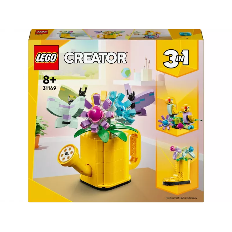 LEGO Creator bloem in gieter 31149 — bouwbaar bloemmodel, 420 onderdelen, 120×150×130 mm