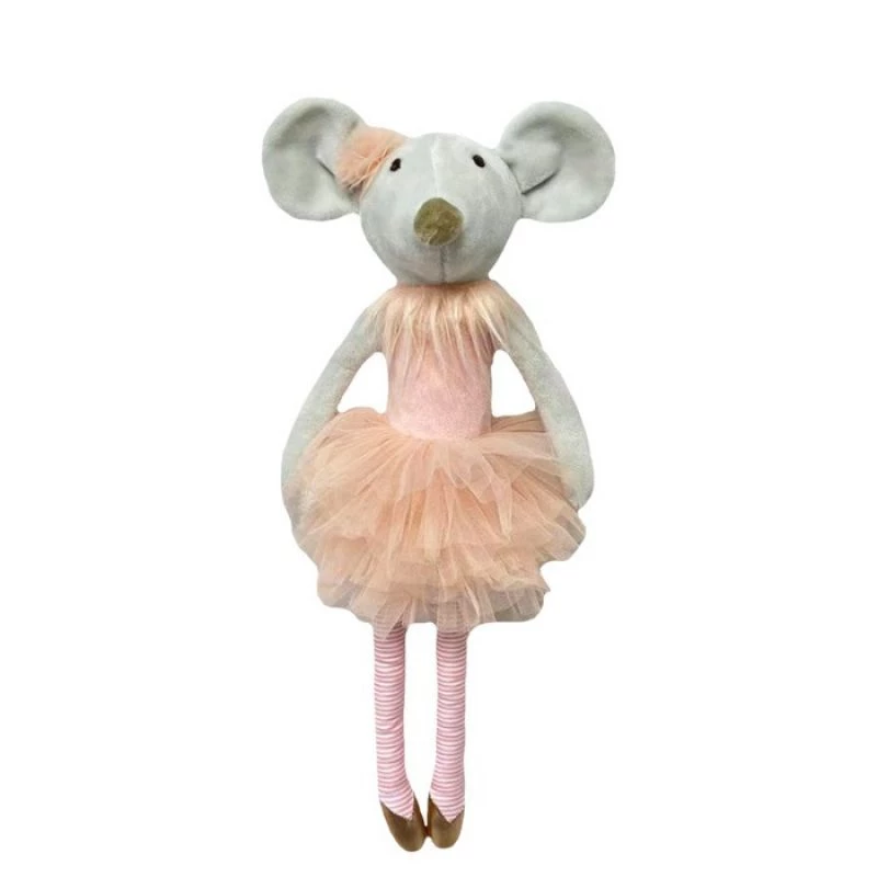 Pluchen knuffel TULILO mascotte Pola muis 38 cm stoffen dier, pluchen muis 38 cm