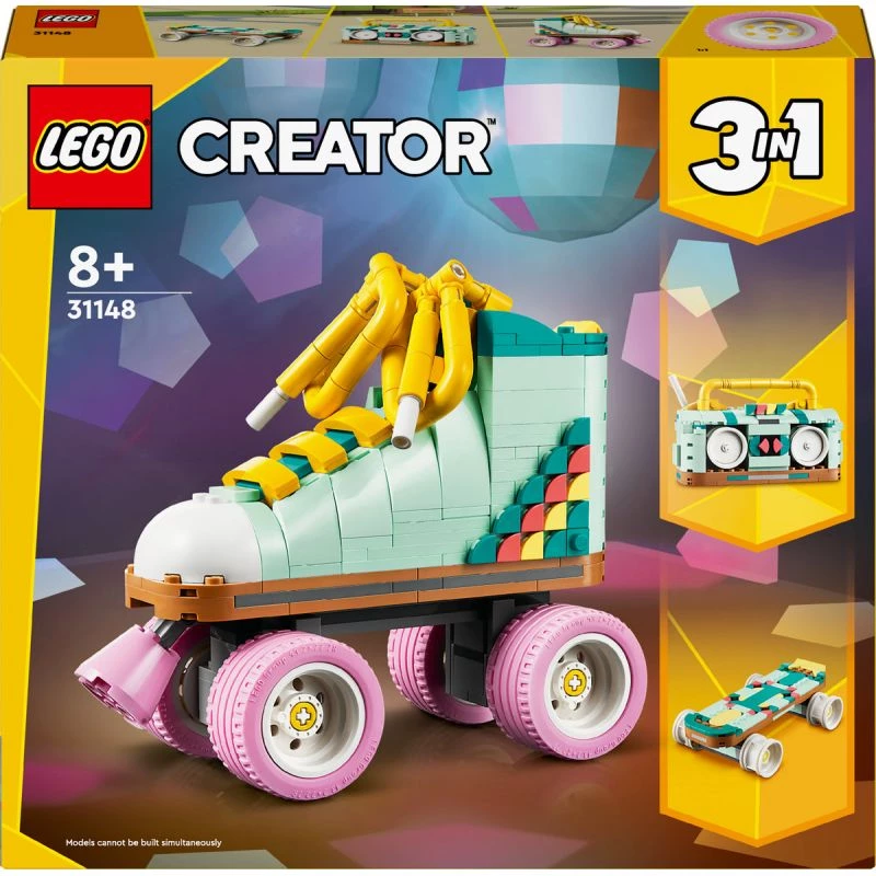 LEGO Creator bouwbare retro-rolschaatsen set 31148 2-in-1-model, 342 onderdelen, 140×160×70 mm