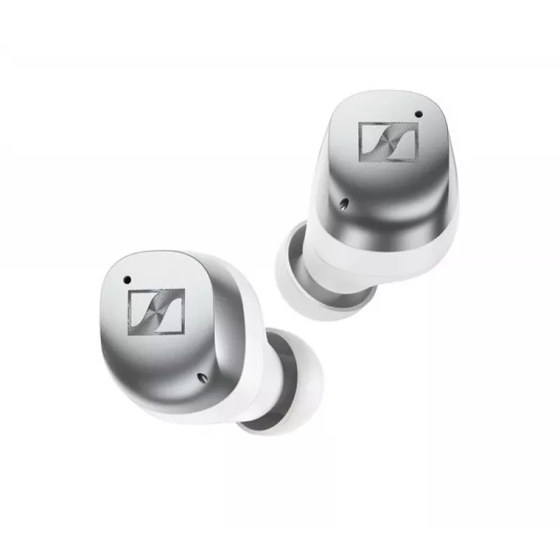 SENNHEISER Momentum MTW4 draadloze Bluetooth noise-cancelling sport-oordopjes - wit & zilver