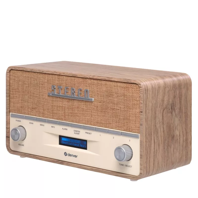 Draagbare radio Denver DAB-36LW digitale tuner DAB+ 5W LCD