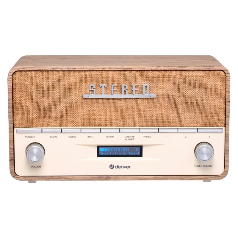 Draagbare radio Denver DAB-36LW digitale tuner DAB+ 5W LCD