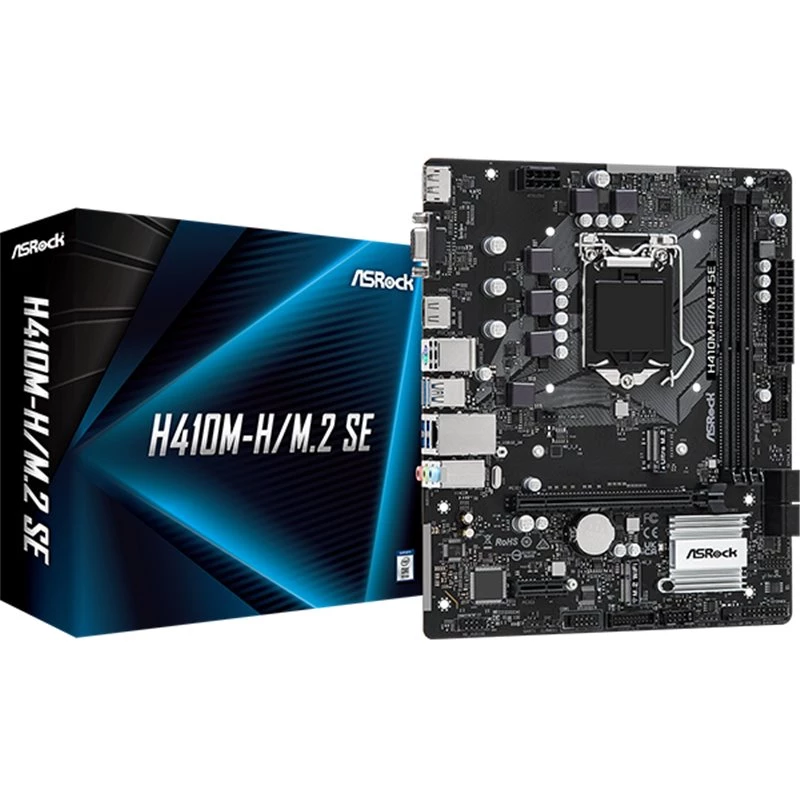 ASRock H410M-H/M.2 SE moederbord Intel H410 LGA 1200 micro ATX